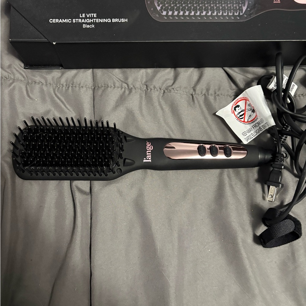 Lange Le Vite Straightening Brush - Black and Pink - Picture 2 of 5